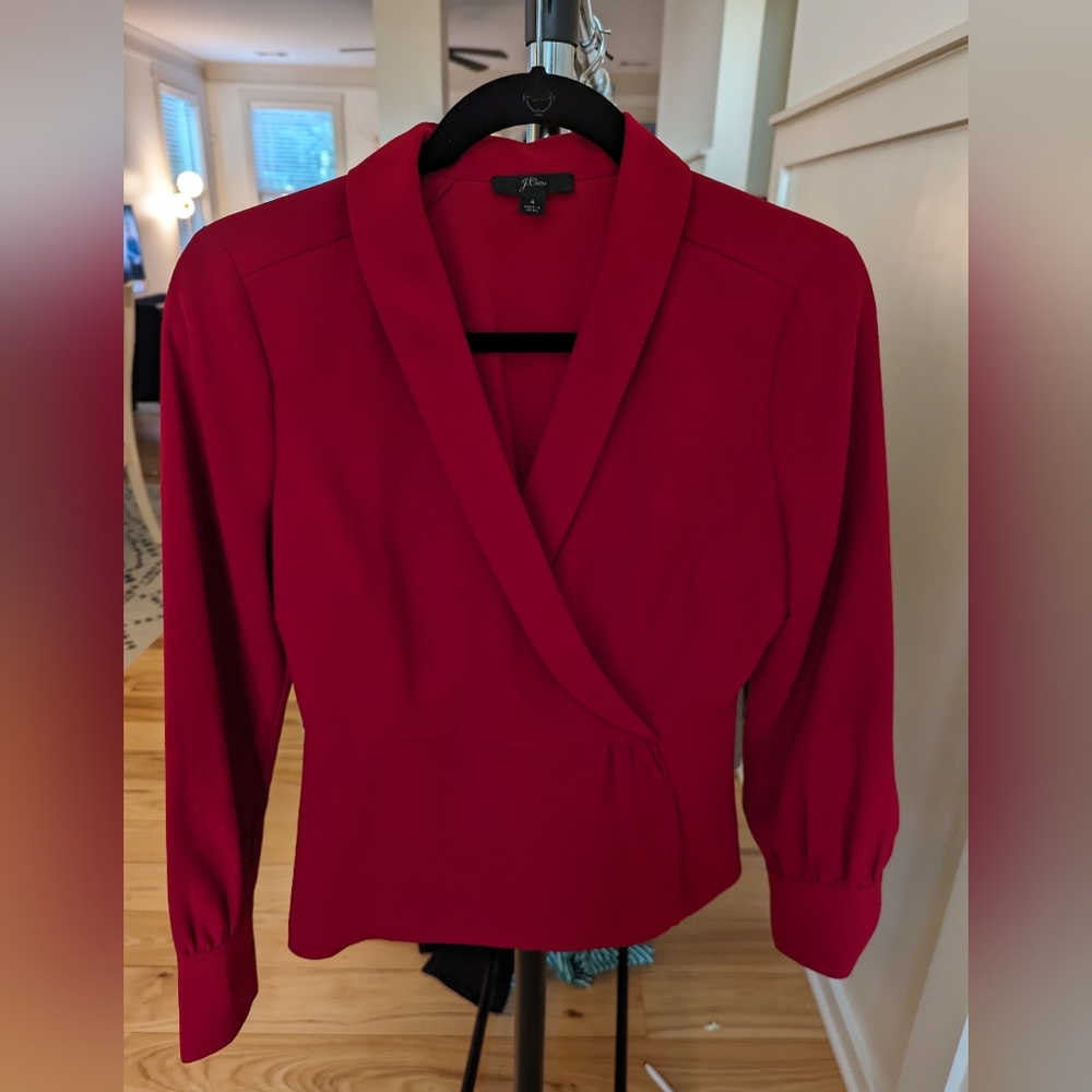 J. Crew Elegant Wrap Top